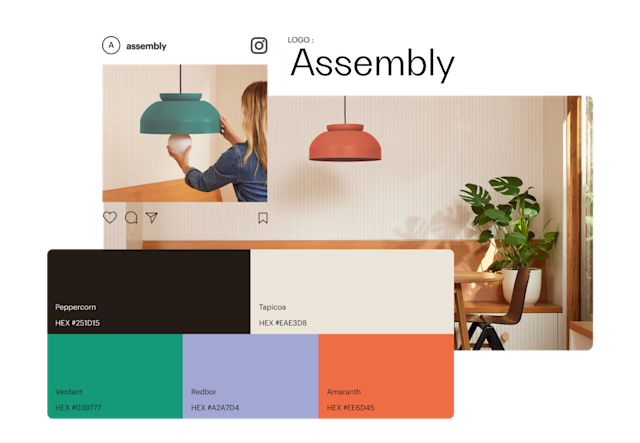 L'assistant de création Mailchimp génère une palette de couleurs personnalisée à partir d'images utilisées dans les campagnes Web et sur les réseaux sociaux.